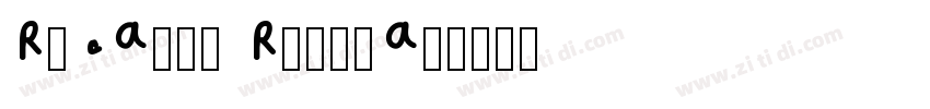 Ricardo Regular字体转换